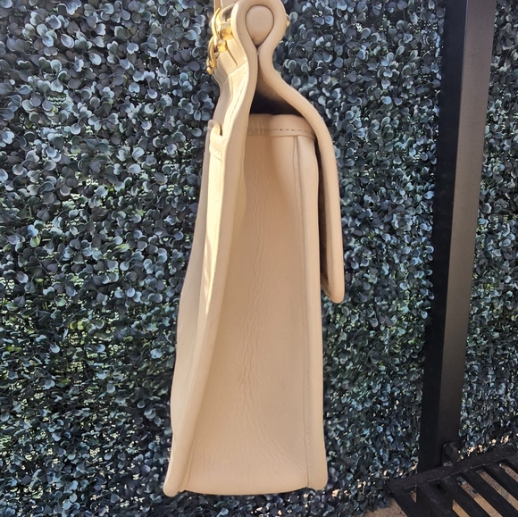 Vintage Coach Cream Leather Women's Bag - Picture 3 of 16